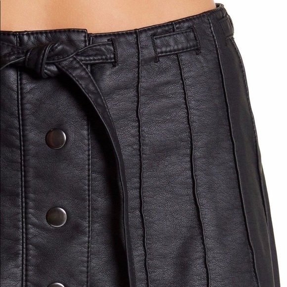 Free People Leather Skirt - Picture 3 of 5